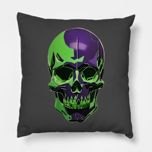 Halloween Skull Aesthetic Artwork | urban Stylish wear Pillow