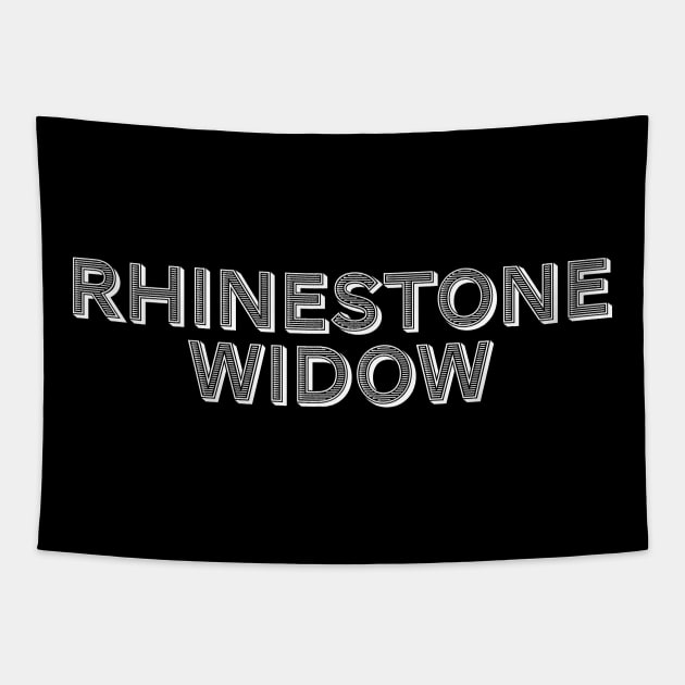 Rhinestone Widow Tapestry by geekywhiteguy