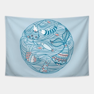 Sea Circle Tapestry