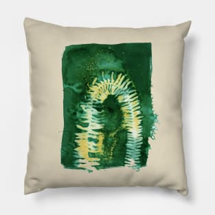 Fern Rainbow (green) Pillow