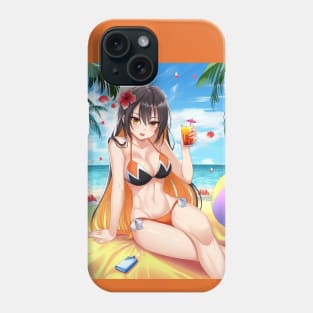 Monerochan on Beach Phone Case