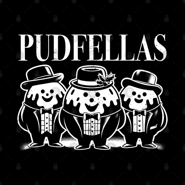 User Pudfellas Christmas Pudding Funny Festive Sweets Mobster Pun by Vauliflower