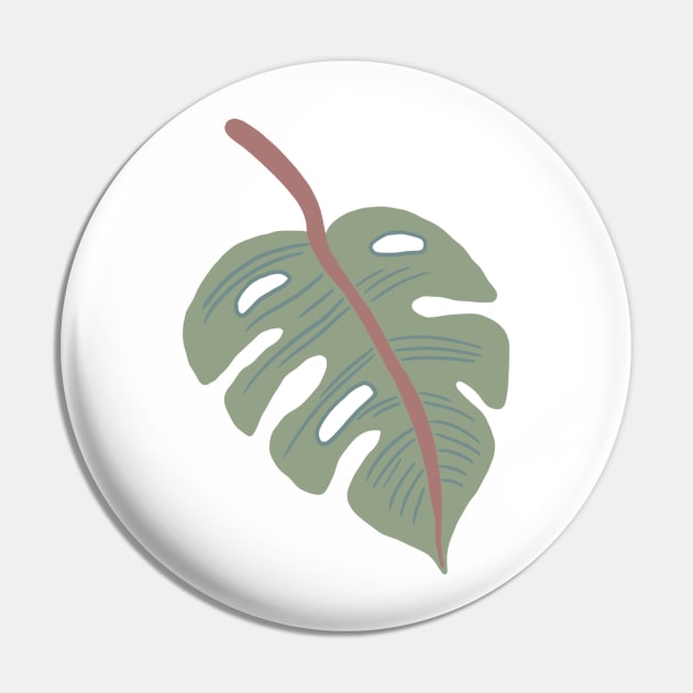 Floral design Leaf Pin by Carries Design 