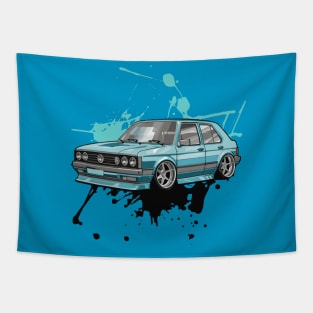 Customized Classic Cars Tapestry