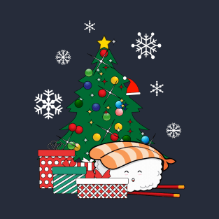 Happy Sushi Around The Christmas Tree T-Shirt