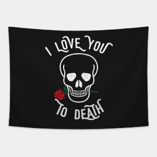 I Love You Too Death Tapestry