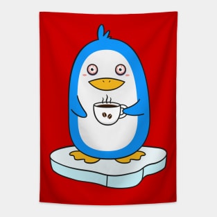 Caffeinated Penguin Tapestry