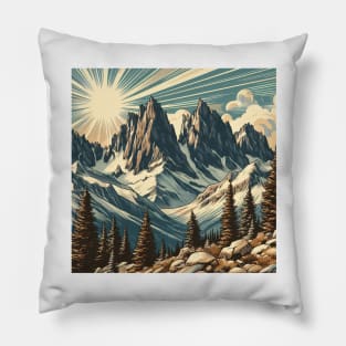 Colorado Mountainscape Pillow