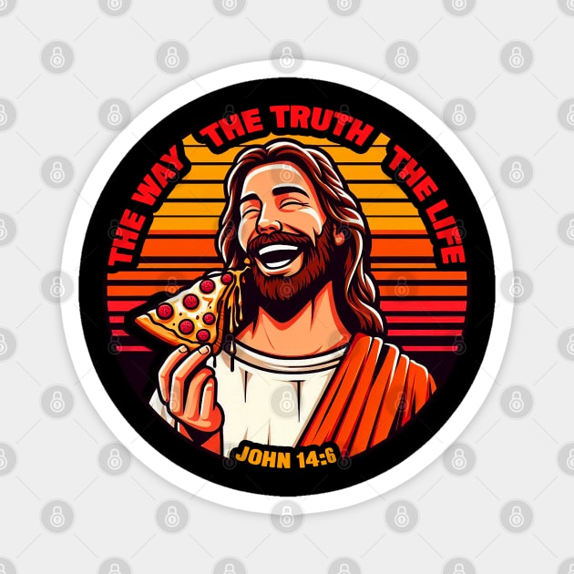 John 14:6 The Way The Truth The Life. Magnet by Plushism