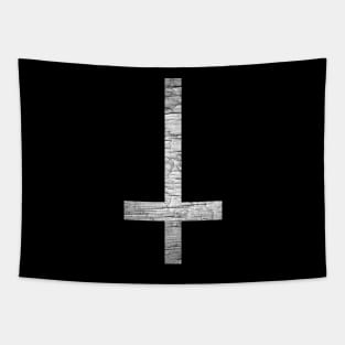 Inverted Cross Grunge Tapestry