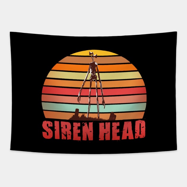 Siren Head Sunset Tapestry by Sketchy