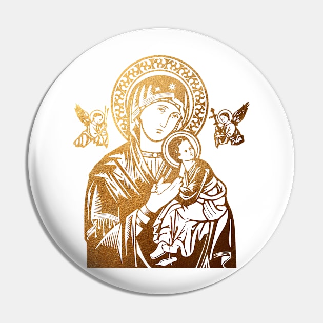 Mother of Perpetual Help Pin by big_owl