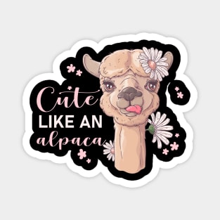 Cute Alpaca Quote Magnet