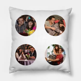 Nick and Jess Sticker Pack Pillow