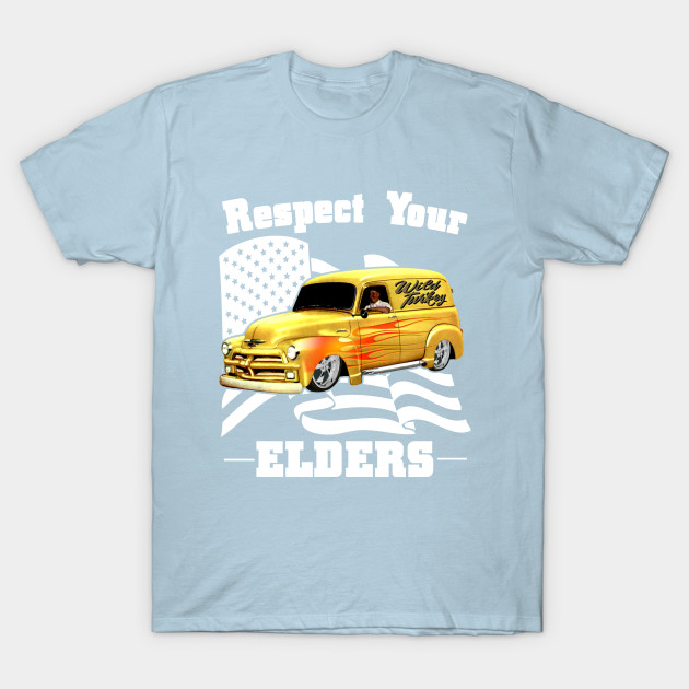 Disover Funny Car Guy - Respect Your Elders Classic Panel Truck - Truck - T-Shirt