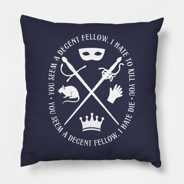 Decent Fellow Pillow by NinthStreetShirts