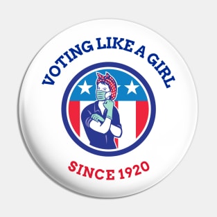 Voting Like a Girl since 1920 Pin