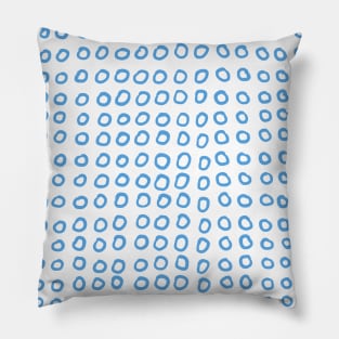 Blue circles Pillow