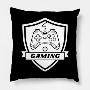 simple gaming emblem - gamer Pillow