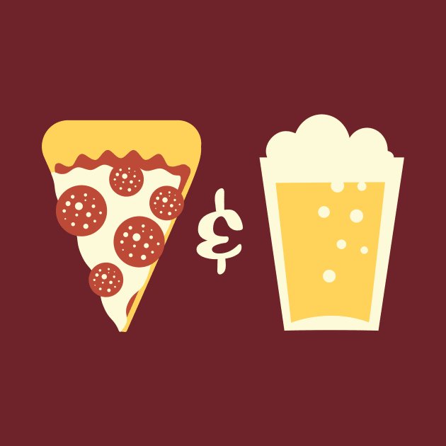 Pizza + Beer by evilgoods