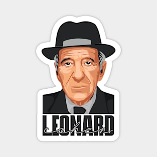 Leonard Cohen // Vintage Style Magnet