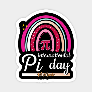 International Pi Day 14 March Math Teacher Magnet