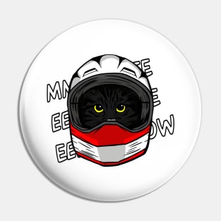 funny cat driver – Meeeeeeeow, the sound of formula m1ao (Luigi) Pin