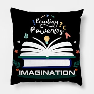 Reading Powers Imagination Pillow