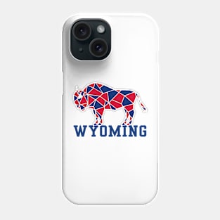 Geometric Wyoming Bison Design Phone Case