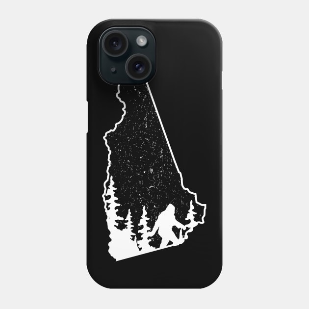 New Hampshire Bigfoot Gift Phone Case by Tesszero
