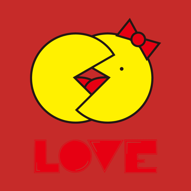 pacman love by tskoy