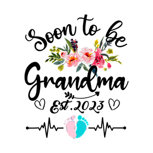 Soon To Be Grandma Est 2023 T-Shirt