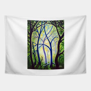 'THE TREES DANCE A BALLET IN HONOR OF THE SUN' Tapestry