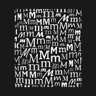 M - Typography (White) T-Shirt