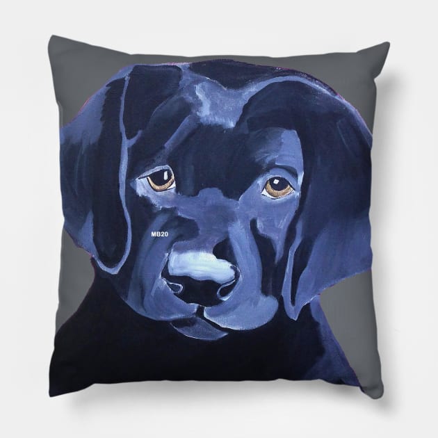 English Lab Pillow by Lil' Angel Pet Portraits