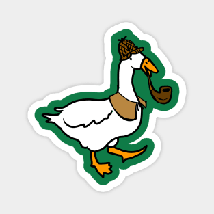 Detective Goose Illustration Magnet