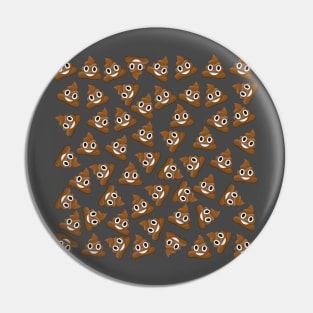 Pile of Poo Poop Emoji Pattern Pin