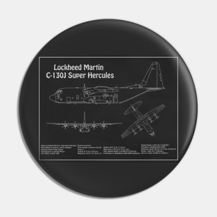 C-130 Hercules - Airplane Blueprint -  PD Pin