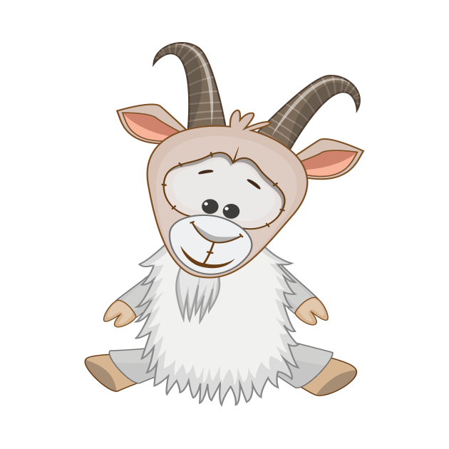 Goat Cute Kawaii Cartoon by ProjectX23Red