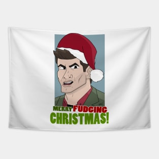 Supernatural Fudging Christmas Tapestry