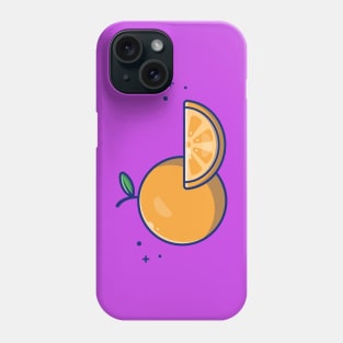 Orange And Slices Of Orange Cartoon Phone Case