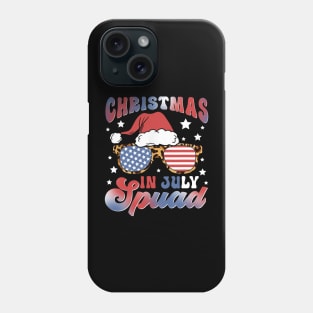 Christmas In July Funny Christmas In July Squad Xmas Leopard Phone Case