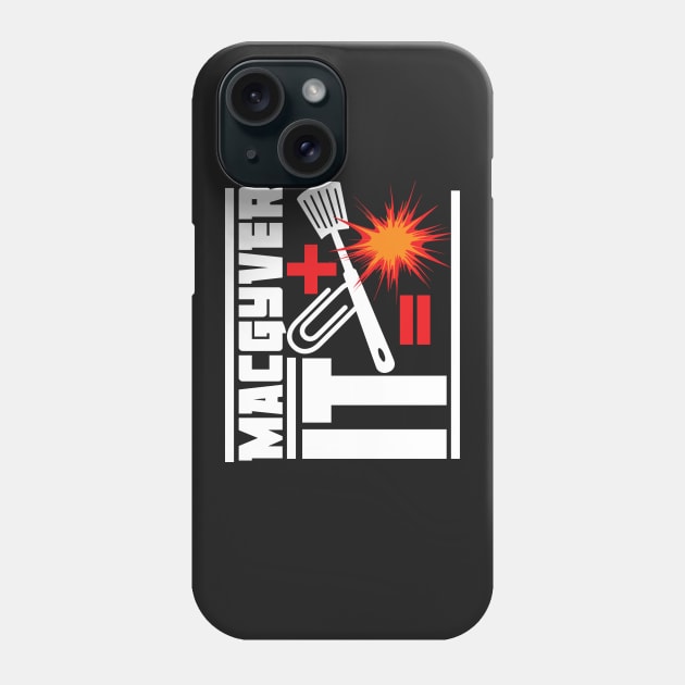 Paperclip Plus Spatula Equals Explosion Phone Case by Meta Cortex