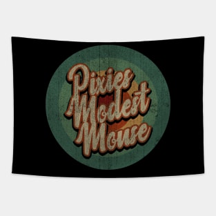 Circle Retro Vintage Pixies & Modest Mouse Tapestry