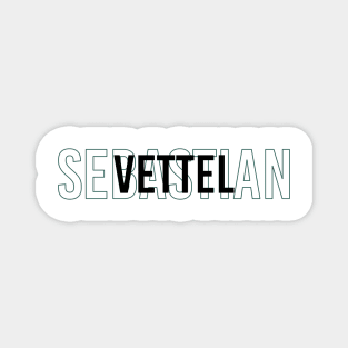 Sebastian Vettel Driver Name - 2022 Season #3 Magnet