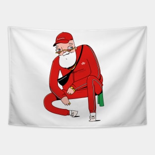 Santa Hype Tapestry