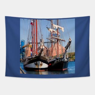 Tall Ships on the River Blyth Tapestry