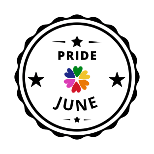 Pride, June, Colorful Hearts T-Shirt