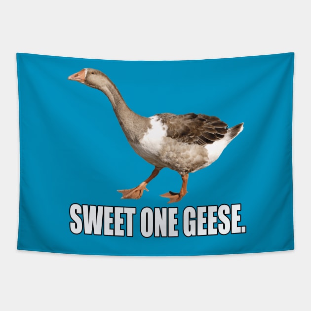 Sweet One Geese Tapestry by Dudey Rhino