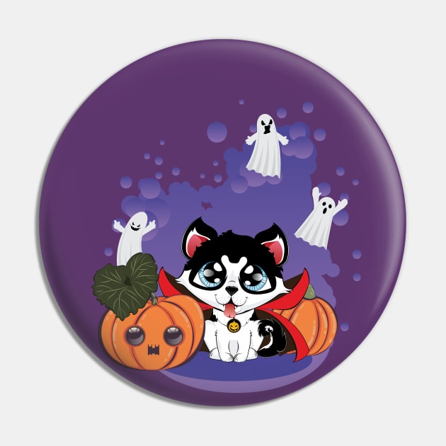 Count Huskula with ghosts Pin by AnnArtshock